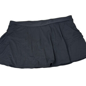 In every story - Black Mini Skater Swim Skirt